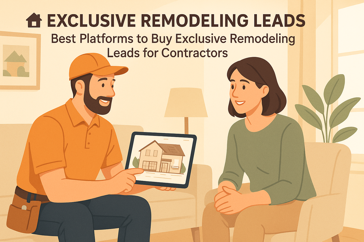 🏠 Exclusive Remodeling Leads: Best Platforms to Buy Exclusive Remodeling Leads for Contractors